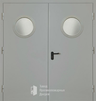 Фото двери «Двупольная с круглым стеклом EI-30» в Дмитрову