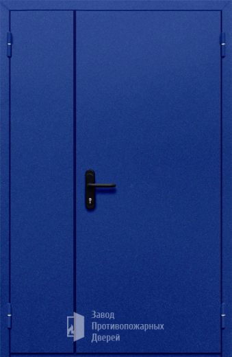Фото двери «Полуторная глухая (синяя)» в Дмитрову