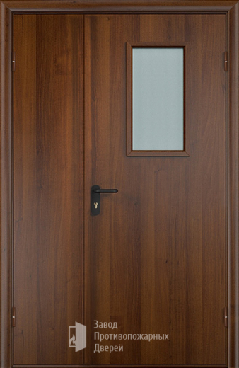 Фото двери «Полуторная МДФ со стеклом EI-30» в Дмитрову