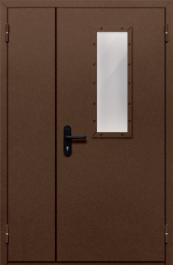 Фото двери «Полуторная со стеклом №28» в Дмитрову