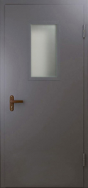 Фото двери «Техническая дверь №4 однопольная со стеклопакетом» в Дмитрову
